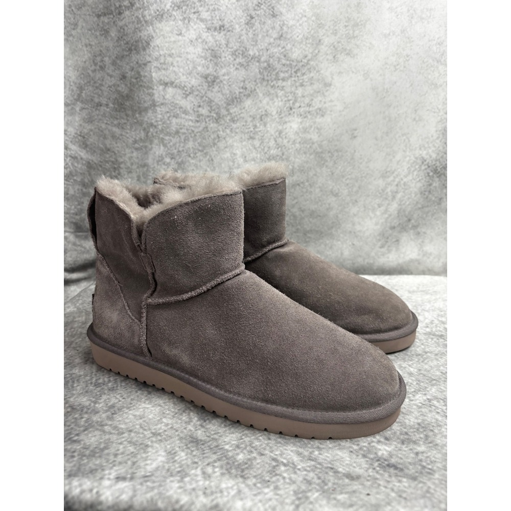 Koolabura by UGG Women's Classic Mini Suede Gray Ankle Boots Size 10
